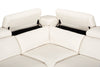 Cindy Crawford Home Aspen 3-Piece Power Reclining Sectional with Adjustable Headrests and USB Port - Alabaster | Sofa sectionnel à inclinaison électrique Aspen de Cindy Crawford Home 3 pièces avec appuie-têtes électriques et port USB - albâtre