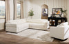 Cindy Crawford Home Aspen 3-Piece Power Reclining Sectional with Adjustable Headrests and USB Port - Alabaster | Sofa sectionnel à inclinaison électrique Aspen de Cindy Crawford Home 3 pièces avec appuie-têtes électriques et port USB - albâtre