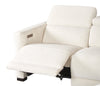 Cindy Crawford Home Aspen 4-Piece Power Reclining Sectional with Armless Chair - Alabaster | Sofa sectionnel à inclinaison électrique Aspen de Cindy Crawford Home 4 pièces avec fauteuil sans inclinable - albâtre