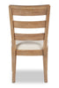 Aspen Dining Chair with Fabric Seat, Slat-Back - Natural | Chaise de salle à manger Aspen avec siège en tissu, dossier à lattes - naturelle