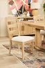 Aspen Dining Chair with Fabric Seat, Slat-Back - Natural | Chaise de salle à manger Aspen avec siège en tissu, dossier à lattes - naturelle