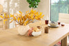 Aspen Dining Table with 80-104" Extension, Trestle Base - Natural | Table de salle à manger Aspen de 80 po à 104 po à rallonge et base à tréteaux - naturelle