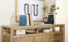 Aspen Dining Server, 64"W, Wine & Stemware Racks, 3 Drawers & 2 Doors - Natural | Desserte de salle à manger Aspen de 64 po (L) avec supports à vin et à verres à pied, 3 tiroirs et 2 portes - naturelle