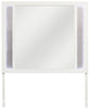 Ava Bedroom Dresser Mirror with LED Light, Glam - White | Miroir de commode de chambre à coucher somptueux Ava avec éclairage à DEL - blanc