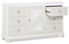 Ava Bedroom 7-Drawer Dresser with LED Light, 67"W x 39"H, Glam - White | Commode somptueuse Ava de 67 po (L) x 39 po (H) à 7 tiroirs avec éclairage à DEL pour la chambre à coucher - blanche
