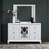Ava Bedroom 7-Drawer Dresser with LED Light, 67"W x 39"H, Glam - White | Commode somptueuse Ava de 67 po (L) x 39 po (H) à 7 tiroirs avec éclairage à DEL pour la chambre à coucher - blanche
