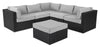 Barbados Armless Patio Chair – Grey | Fauteuil sans accoudoirs Barbados pour la terrasse - gris