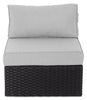Barbados Armless Patio Chair – Grey | Fauteuil sans accoudoirs Barbados pour la terrasse - gris
