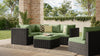 Barbados 6-Piece Patio Set with Ottoman – Green  | Ensemble Barbados 6 pièces pour la terrasse avec pouf - vert