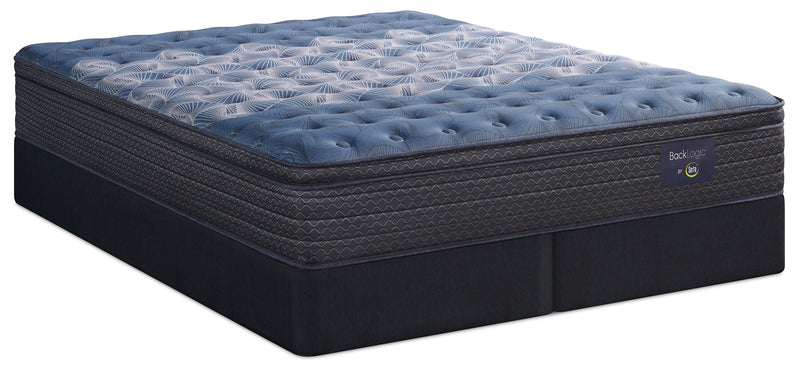 Serta Back Logic 1.1 Eurotop Medium King Mattress Set