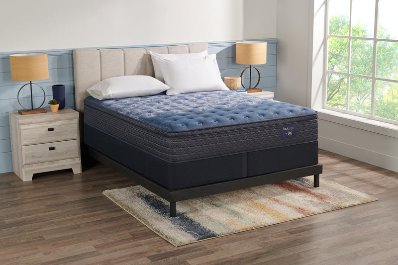 Serta Back Logic 1.1 Eurotop Medium King Mattress Set