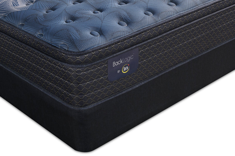 Serta Back Logic 1.1 Eurotop Medium King Mattress Set