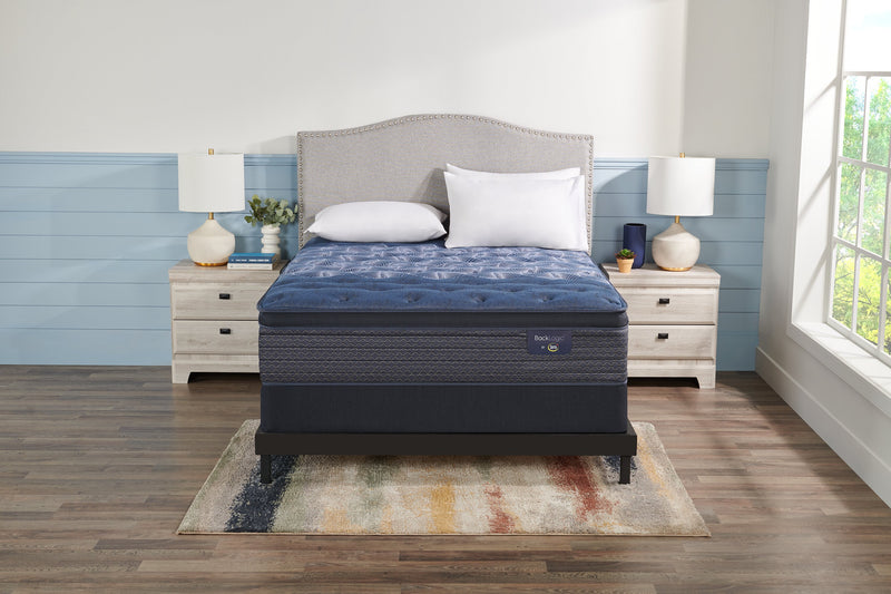 Serta Back Logic 3.0 Eurotop Plush Queen Mattress Set