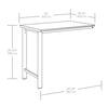 Bergen Circle Commercial Grade 35" x 20" Office Desk Return|Retour pour bureau de calibre commercial Bergen Circle 35 po x 20 po