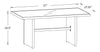 Bergen Dining Height Outdoor Patio Table - Hand-Woven Resin Wicker, Glass Top - Grey|Table Bergen de hauteur régulière pour la terrasse à l’extérieur, osier en résine tressé à la main, dessus en verre - grise