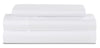 BEDGEAR Basic 3-Piece Twin Sheet Set - White | Ensemble de draps Basic BEDGEARMD 3 pièces pour lit simple - blanc | BFS11WTS