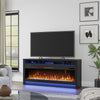 Blazen 64" Electric Fireplace TV Stand with Storage for TVs up to 70" - Black | Meuble pour téléviseur Blazen de 64 po avec foyer électrique et rangement, pour téléviseurs jusqu’à 70 po - noir