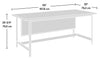 Briarbrook 65.98" Commercial Grade Table Office Desk - Brown|Bureau de type table Briarbrook de 65,98 po de qualité commerciale - brun