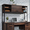 Briarbrook 60" Commercial Grade Computer Desk Hutch with Cubbyholes - Brown|Crédence de bureau d’ordinateur Briarbrook de 60 po de qualité commerciale avec compartiments ouverts - brune