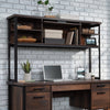 Briarbrook 60" Commercial Grade Computer Desk Hutch with Cubbyholes - Brown|Crédence de bureau d’ordinateur Briarbrook de 60 po de qualité commerciale avec compartiments ouverts - brune