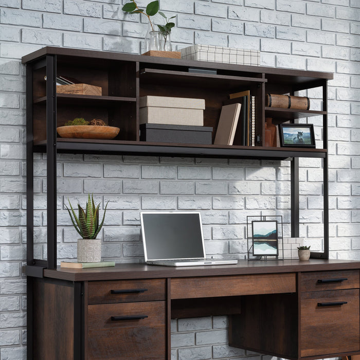 Briarbrook 60\" Commercial Grade Computer Desk Hutch with Cubbyholes - Brown