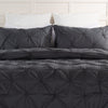 Brianna Dark Grey 3-Piece King Comforter Set|Ensemble d'édredon Brianna 3 pièces gris foncé pour très grand lit