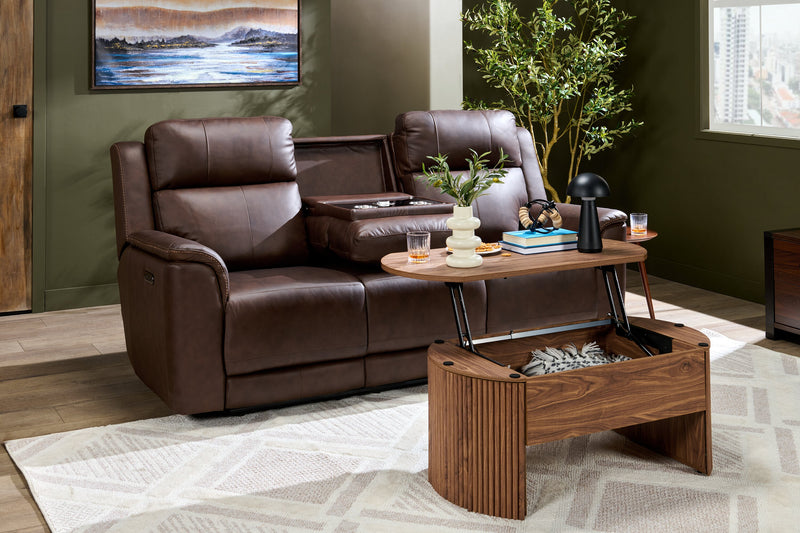 Briggs 39.76\" Lift Top Coffee Table with Storage - Brown