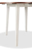 Bryn 3pc Dining Package with 42" Drop-Leaf Table & 2 Chairs, Fabric -Two-Tone White & Brown | Ensemble de salle à manger Bryn 3 pièces avec table de 42 po à abattant et 2 chaises - deux teintes, blanc et brun