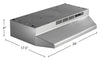 Broan BU2 Series 24" Under-Cabinet Range Hood - Stainless Steel - BU224SF | Hotte de cuisinière sous l'armoire Broan de série BU2 de 24 po - acier inoxydable - BU224SF