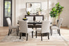 Burk Dining Chair with Polyester Fabric - Grey | Chaise de salle à manger Burk en tissu de polyester - grise