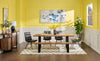 Bowery Dining Table, Sheesham Wood, Metal, Trapizoid Base, 80"W - Brown | Table de salle à manger Bowery de 80 po (L) en sheesham et métal avec base trapézoïde - brune