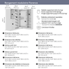 Bestar Florence 85" Modular L-Shaped Walk-In Closet System with LED Lights, Rods, Drawers and Shoe S|Système de pièce-penderie en forme de L modulaire Florence de Bestar de 85 po avec éclairages à DEL,