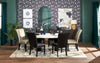 Cami Dining Table with Genuine Marble Top, 70"W - White | Table de salle à manger Cami de 70 po (L) avec dessus en marbre véritable - blanche
