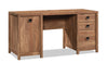 Cannery Bridge Commercial Grade Computer Office Desk with 3-Drawers & Cabinet - Brown|Bureau d’ordinateur Cannery Bridge de qualité commerciale à 3 tiroirs avec armoire - brun