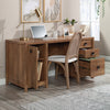Cannery Bridge Commercial Grade Computer Office Desk with 3-Drawers & Cabinet - Brown|Bureau d’ordinateur Cannery Bridge de qualité commerciale à 3 tiroirs avec armoire - brun