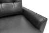 Carter 2-Piece Right-Facing Leather-Look Fabric Sleeper Sectional with Storage Chaise - Black | Sofa-lit sectionnel de droite Carter 2 pièces en tissu d’apparence cuir avec fauteuil long de rangement - noir
