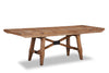 Cedar Extension Dining Table, Pine Wood, Trestle-Base, 72-96"W - Brown | Table de salle à manger extensible en cèdre, bois de pin, piètement à tréteaux, largeur 183-244 cm - Brun