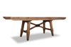 Cedar Extension Dining Table, Pine Wood, Trestle-Base, 72-96"W - Brown | Table de salle à manger extensible en cèdre, bois de pin, piètement à tréteaux, largeur 183-244 cm - Brun