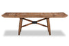Cedar Extension Dining Table, Pine Wood, Trestle-Base, 72-96"W - Brown | Table de salle à manger extensible en cèdre, bois de pin, piètement à tréteaux, largeur 183-244 cm - Brun