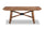 Cedar Extension Dining Table, Pine Wood, Trestle-Base, 72-96"W - Brown