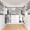 Bestar Florence 105" Modular U-Shaped Walk-In Closet System with Rods, Shelves and Drawers Shaker Style - White|Système de pièce-penderie en forme de U modulaire Florence de Bestar de 105 po avec tringles, tablettes et tiroirs de style Shaker - blanc