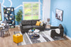 Cosmo 34" Fabric Chair with Tufted Back Cushion - Charcoal | Fauteuil Cosmo de 34 po en tissu avec coussin de dossier capitonné - anthracite