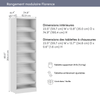 Bestar Florence 25" Modular Shoe Shelf Closet System - White|Système de garde-robe modulaire Florence de Bestar de 25 po avec tablette pour chaussures - blanc