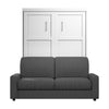 Bestar Pur Queen Murphy Bed with Sofa - White|Grand lit escamotable Pur de Bestar avec sofa - blanc