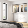 Bestar Florence 71" Modular Walk-In Closet System with LED Lights and Storage - White|Système de pièce-penderie modulaire Florence de Bestar de 71 po avec éclairage à DEL et rangement - blanc