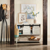 Satin Black Metal Contemporary Style Coat Rack|Portemanteau de style contemporain en métal noir satiné|D90FD3S3