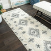 Lola Diamond Grey Shag Area Rug - 2'7" x 8'|Carpette à poil long Lola grise à motif de diamants - 2 pi 7 po x 8 pi