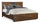Scott Living Dante Panel Bed with Headboard & Frame, Brown - King Size