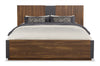 Scott Living Dante Panel Bed with Headboard & Frame, Brown - King Size | Lit à panneaux Dante de Scott Living avec tête de lit et cadre de lit, brun - format très grand lit