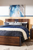 Scott Living Dante Panel Bed with Headboard & Frame, Brown - Queen Size | Lit à panneaux Dante de Scott Living avec tête de lit et cadre de lit, brun - format grand lit
